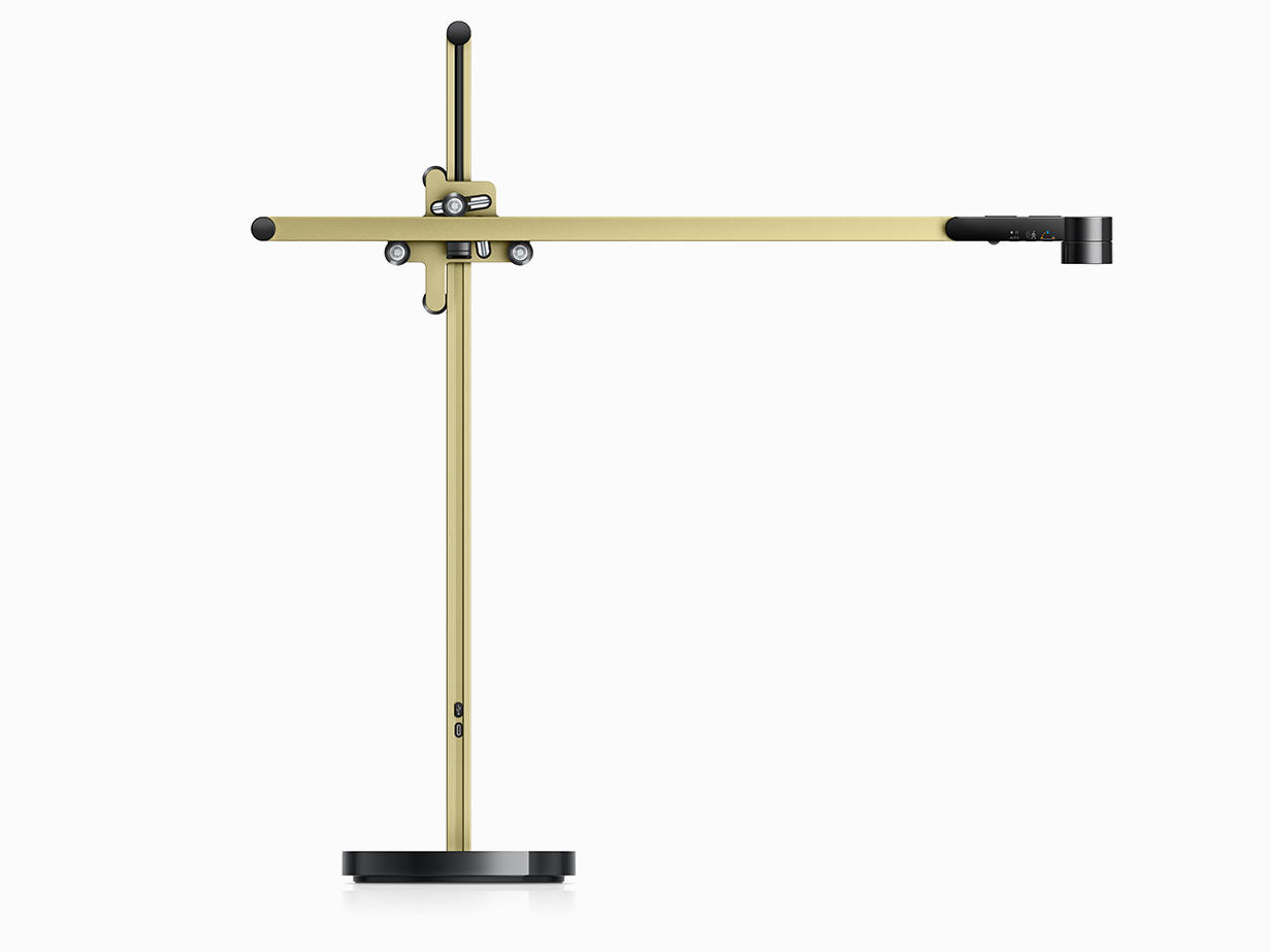 Dyson Lightcycle Task light Brass front view